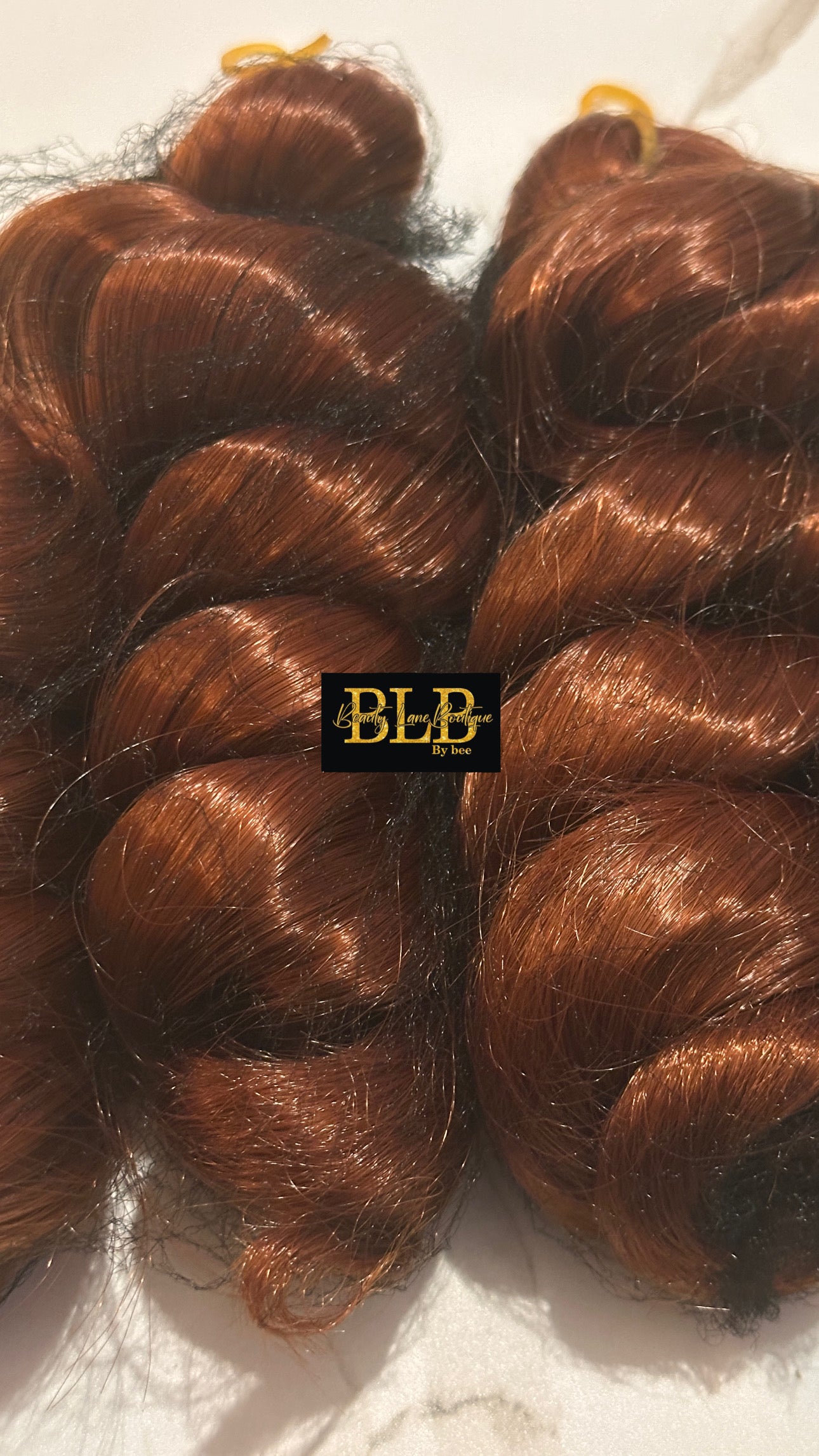 14" Ginger-Colored Italian Curl Extension 2 in 1 Pack