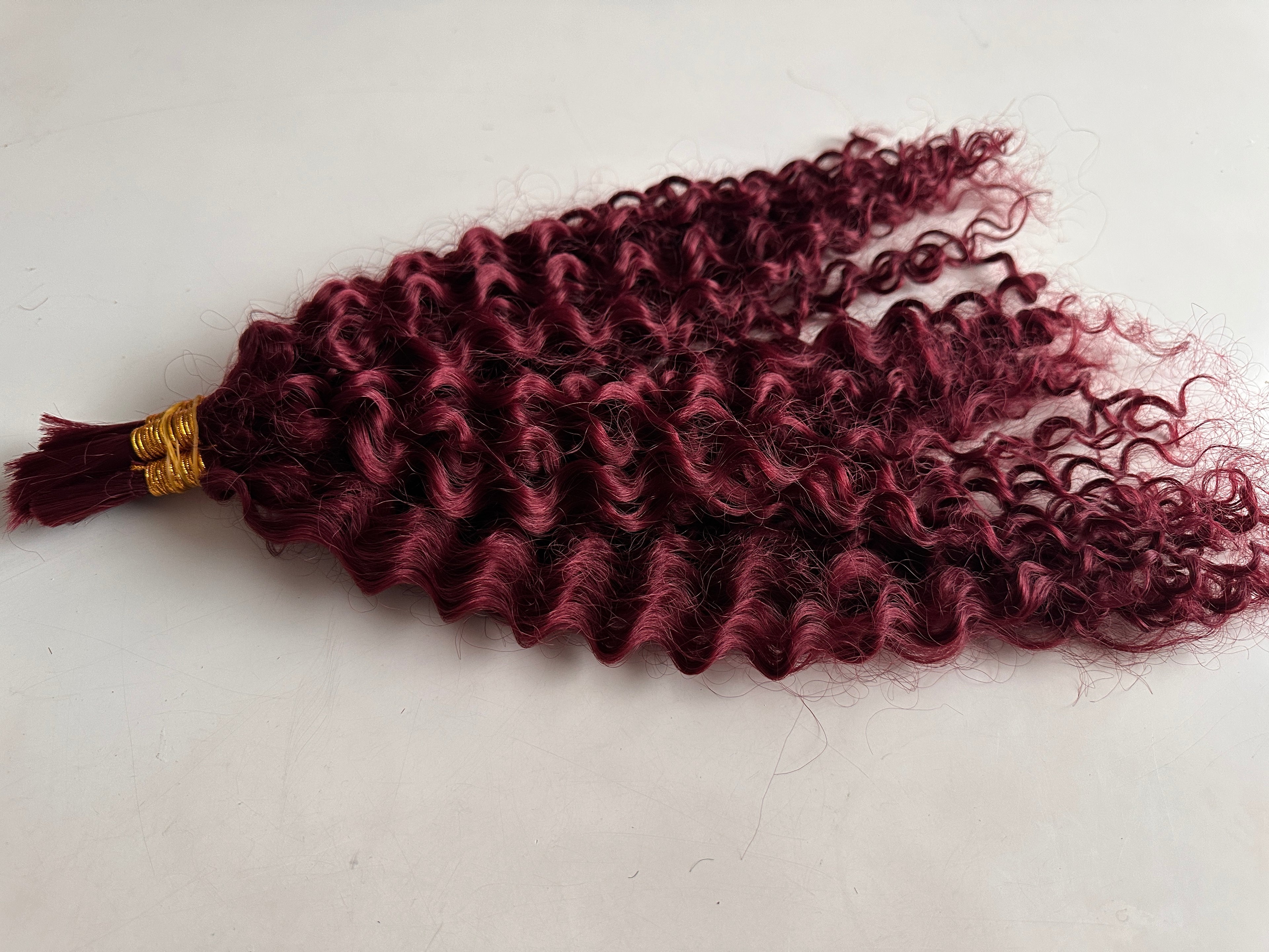 14” Burgundy Kinky Boho Blended Braid Extension