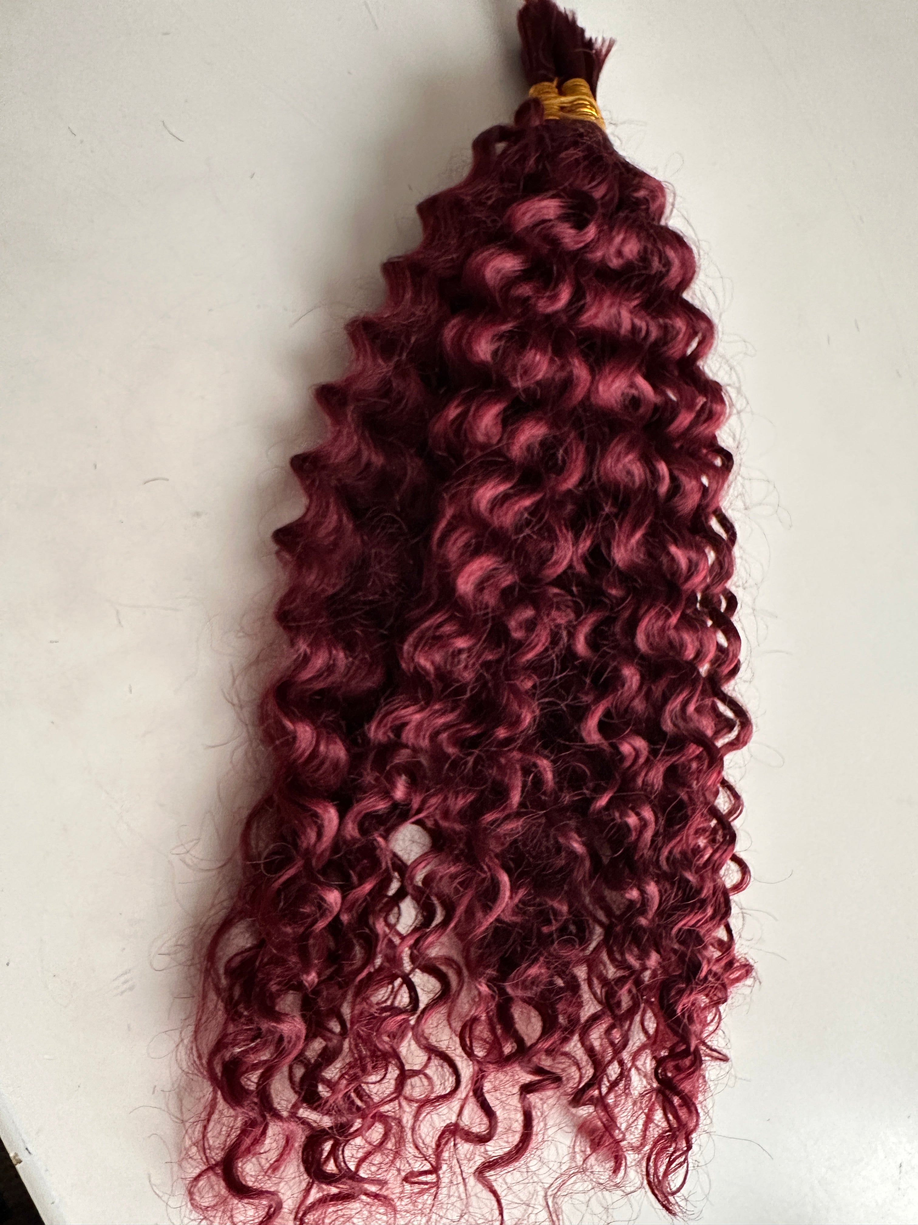 14” Burgundy Kinky Boho Blended Braid Extension