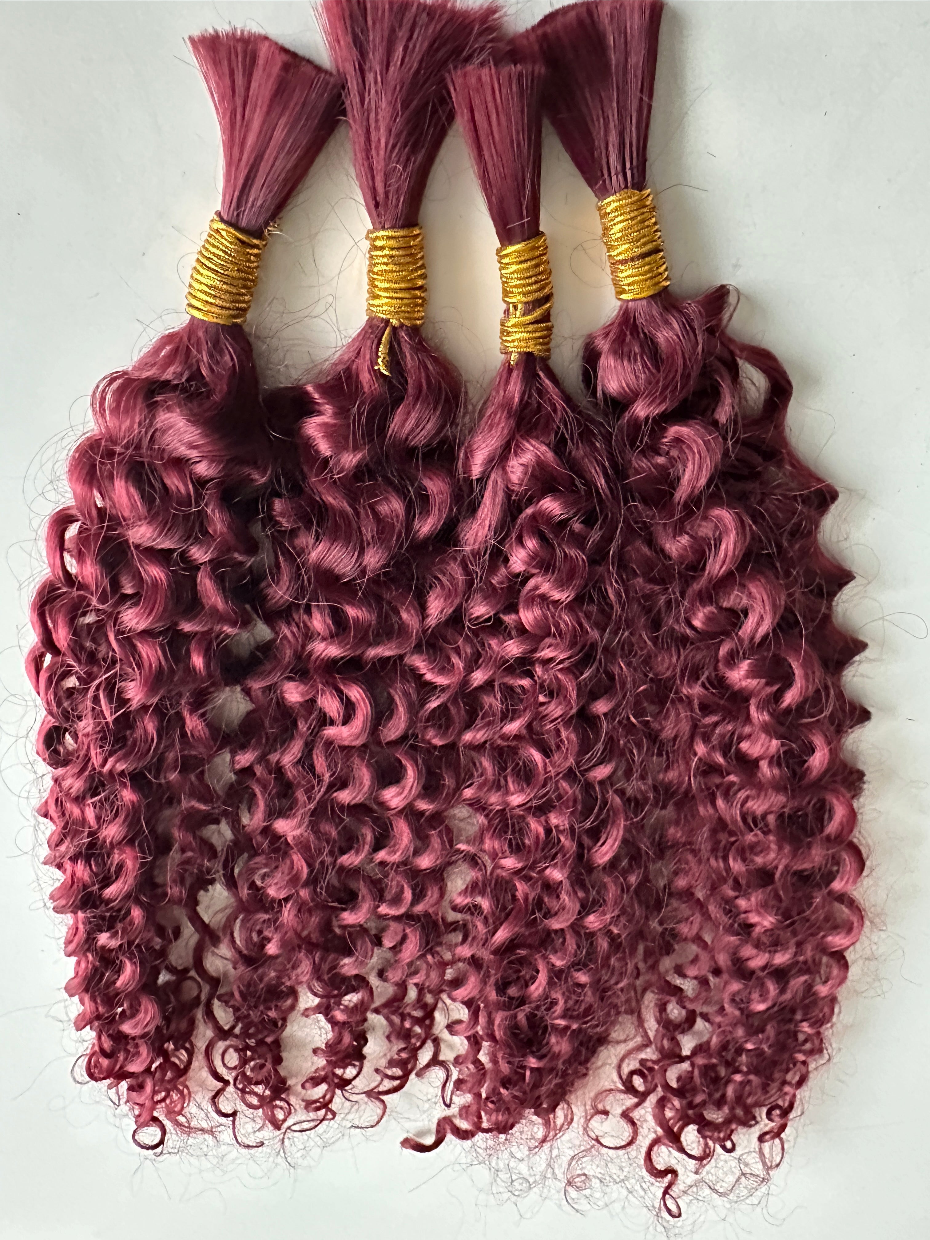 14” Burgundy Kinky Boho Blended Braid Extension